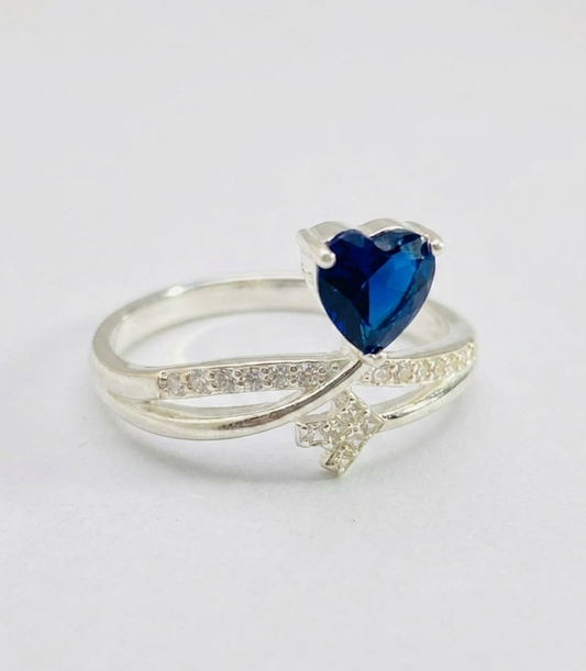 Blue Stone Design – 925 Sterling Silver Ring