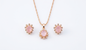 Classic Crystal Pendant & Earrings Set