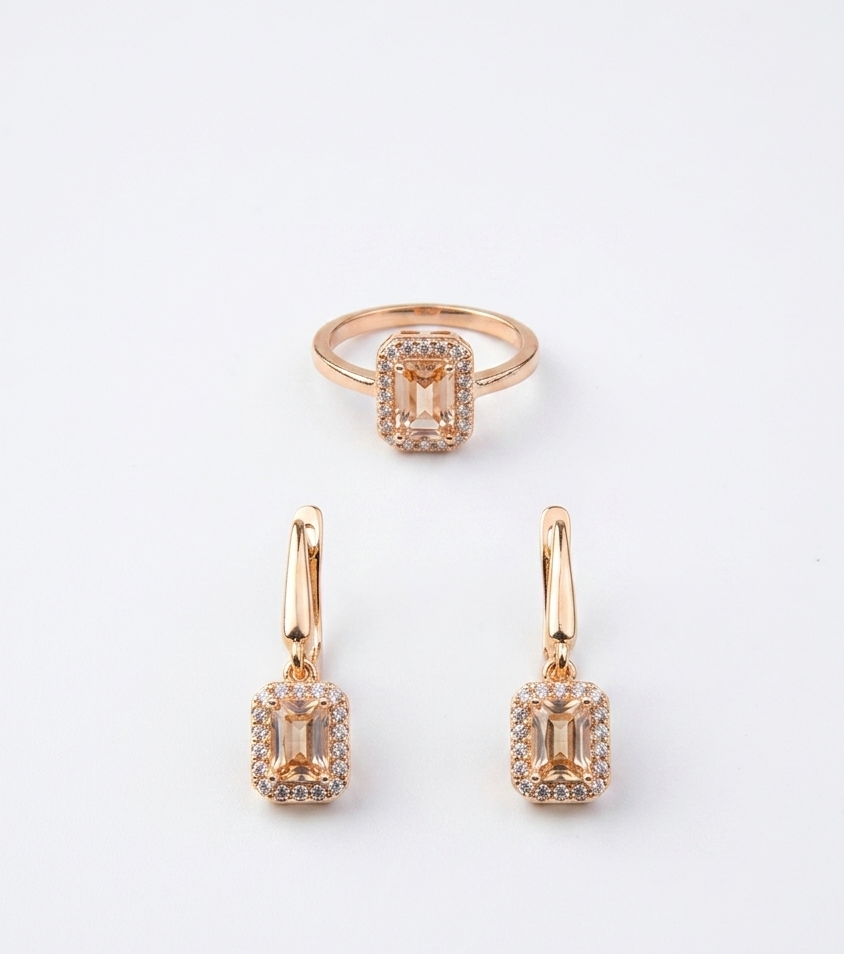 Classic Jewelry Set – Ring with Earrings