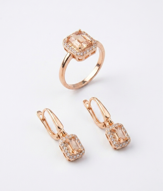 Classic Jewelry Set – Ring with Earrings