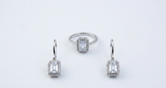 Luxury Jewelry Set – Ring & Earrings Combo