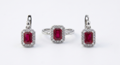 Stylish Matching Ring & Earrings Set for Women