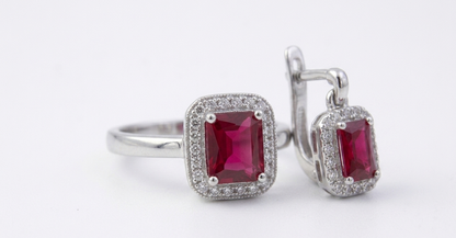 Stylish Matching Ring & Earrings Set for Women