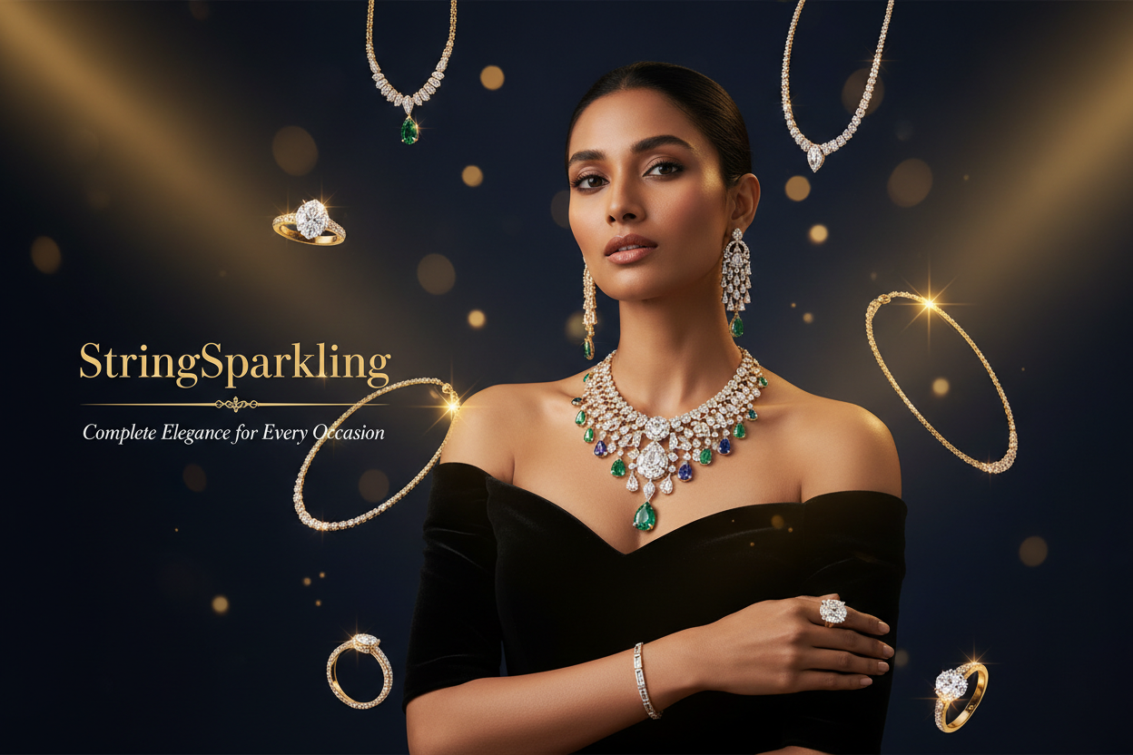 StringSparkling Ultra-Realistic Luxury Banner